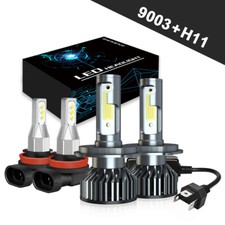 For Honda Ridgeline 2006-2014 LED Headlight High/Low Beam Fog Light Bulbs H4+H11