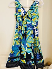 2 Dresses Nine West Women's Multicolor Floral Fit & Flare Sleeveless  Size 2