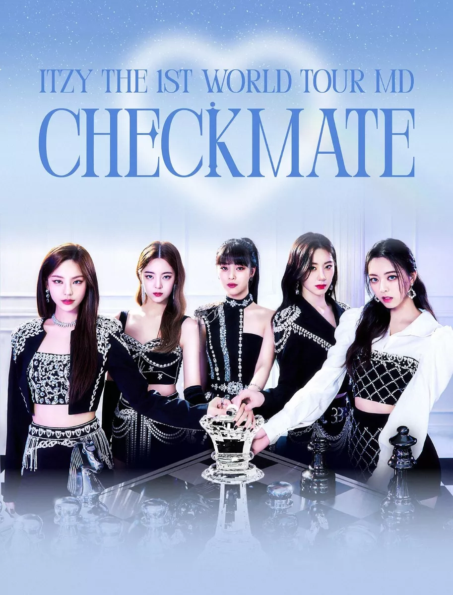 ITZY THE 1ST WORLD TOUR CHECKMATE OFFICIAL GOODS PHOTO SLOGAN NEW