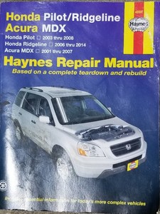 2004 Honda Pilot Ex L Manual