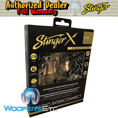 STINGER XI323 2-CHANNEL 3 FT PURE OFC OXYGEN FREE COPPER RCA CABLE WIRE NEW