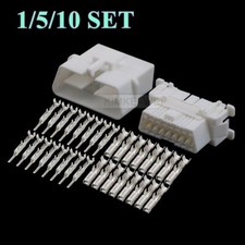 16 Pin/Way TE Automotive OBD Diagnostic Male Female Connector Plug Socket Kit