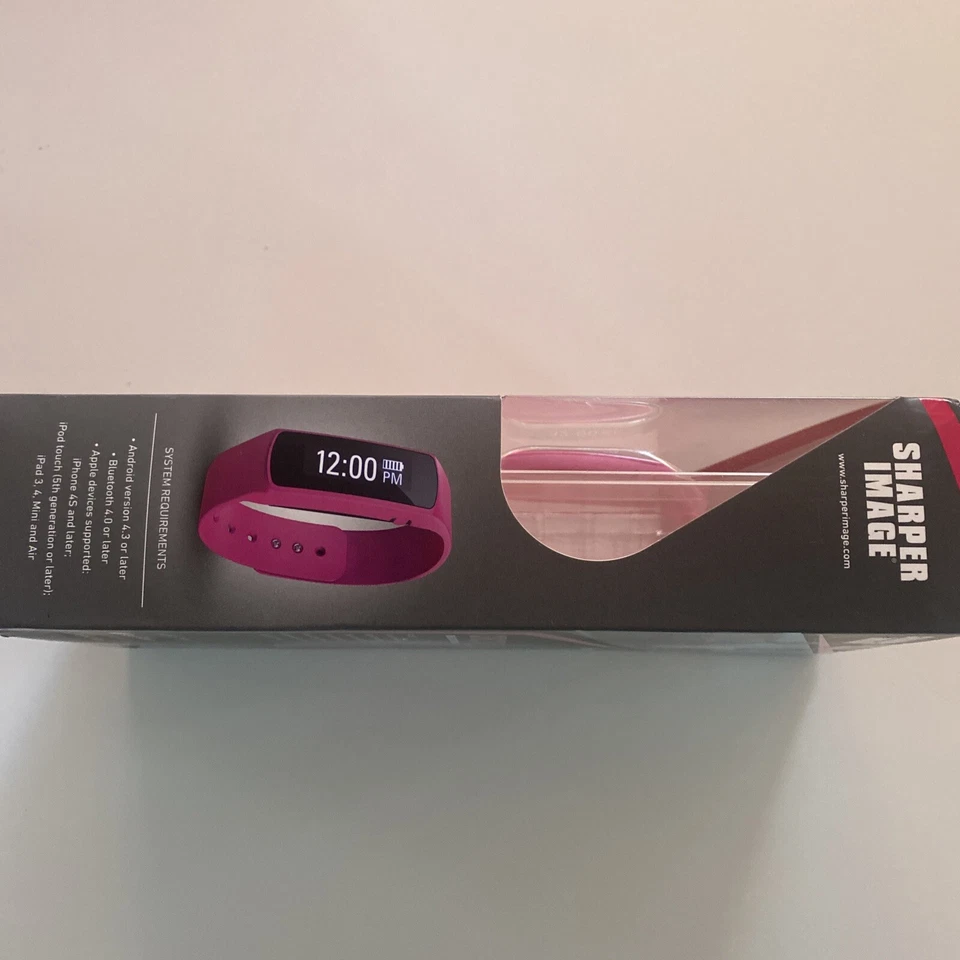 Sharper Image- SIT50 Fitness Circuit Activity Tracker Bluetooth- Pink - NIP New - Изображение 2 из 4