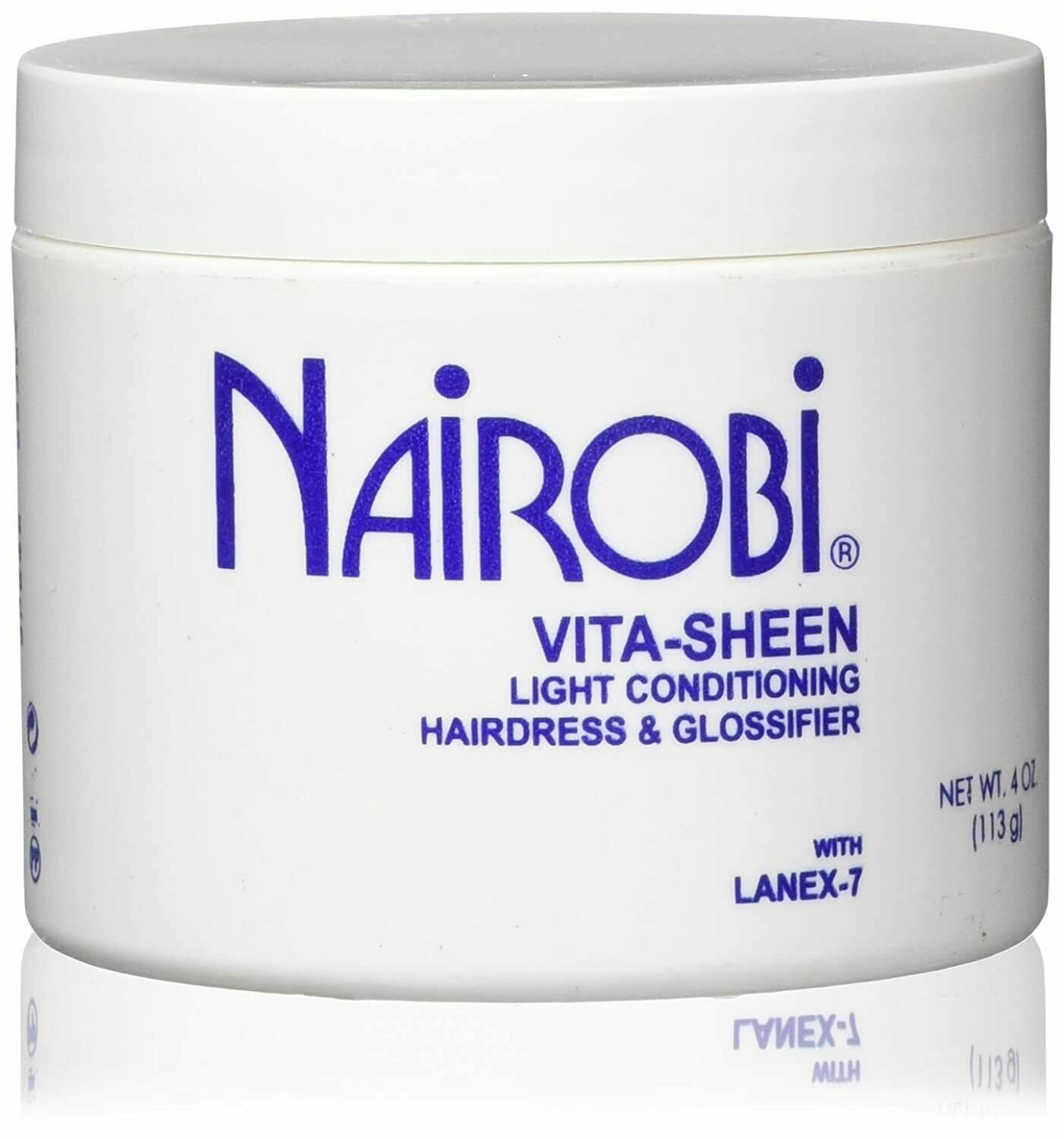 Nairobi Vita-Sheen Легкий кондиционер для волос и глянцевый блеск, 4 унции