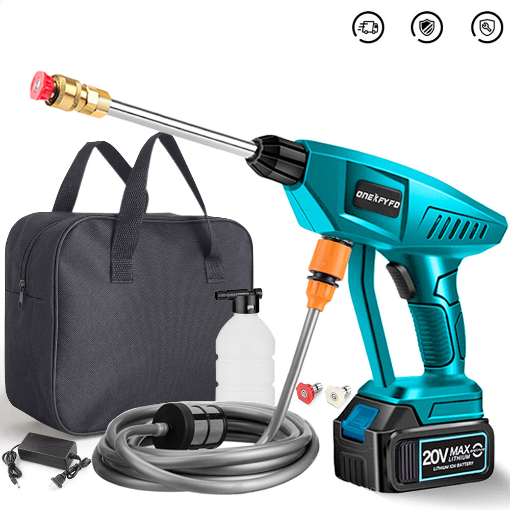 Portable Rechargeable High Pressure Wireless Car Wash Water Gun Washer
