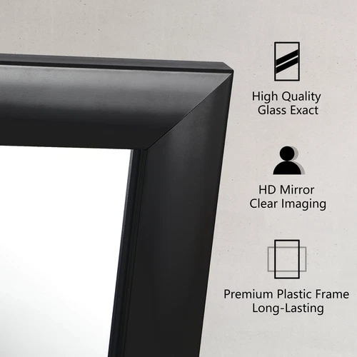 Bathroom Wall Mirror Vanity Mirror with Frame for Home Decor Round/Rectangular - Picture 33 of 40
