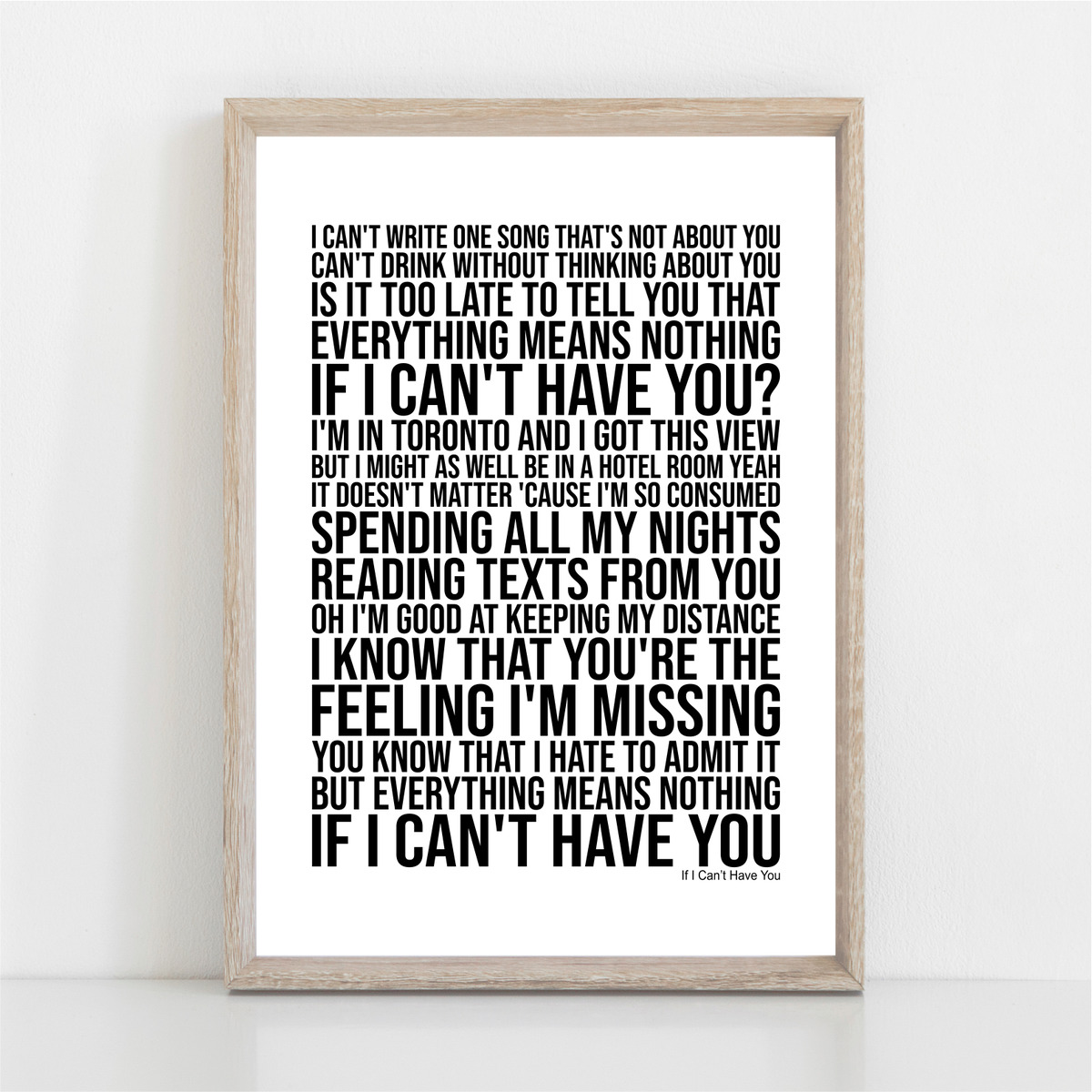 Shawn Mendes Song Lyrics Wall Art for Sale