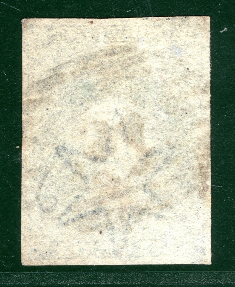 SOUTH AUSTRALIA QV SG.3 6d Deep Blue (1855) Used *34* Numeral Cat £170+ EBLUE61 - Image 3 of 4