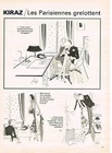 ADVERTISING ADVERTISING 024 1980 KIRAZ THE PARISIENNES shivering