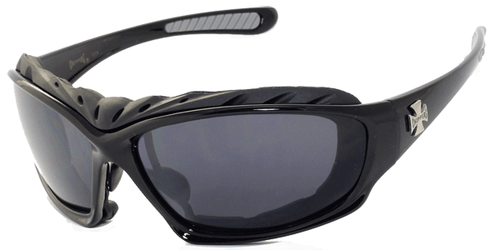 2 Paar Motorrad Gepolsterte Schaumstoff Fahrbrillen Sonnenbrillen - C49 - Picture 5 of 10