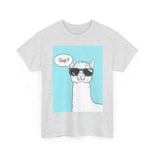 CARTOON COMIC LLAMA SUNGLASSES TSHIRT TEE GIFT MEN WOMEN TEENS STREET WEAR SHIRT