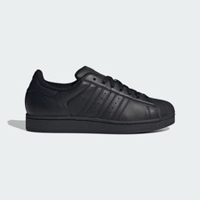 adidas Originals Superstar II in Triple Black Leather All Sizes Limited Stock