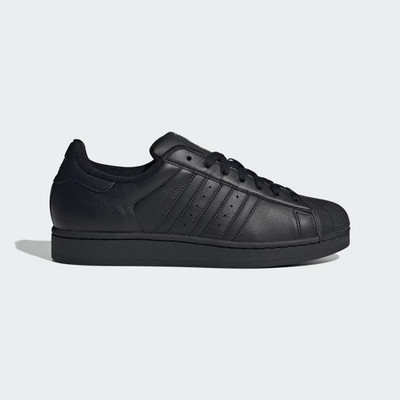 Adidas Originals Superstar II in Triple Black Leder alle Größen Limited Stock