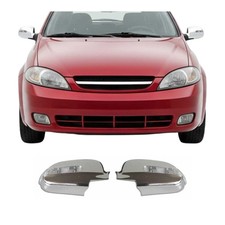 2004-2013 Chevrolet Lacetti Side Mirror Cover Caps Chrome Silver 2 Pcs