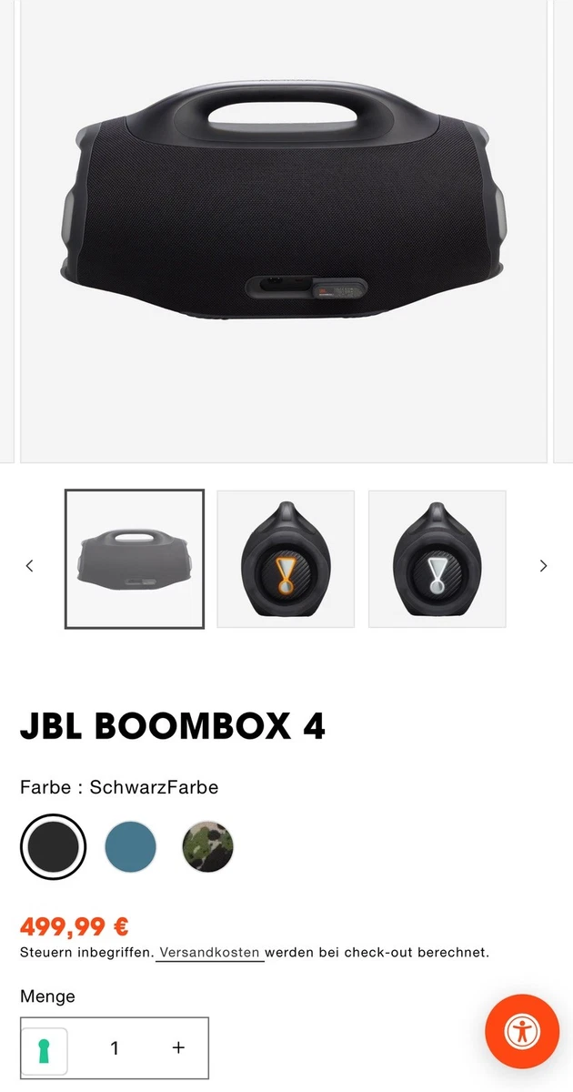 EU JBL Boombox 4 NEW !! UNOPENED JBL Pro Sound AI Sound Boost up to 34 hours