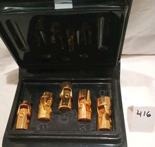1991 Set Gold Plated Metric Swivel Sockets From Chrysler Corp. Master Tech...