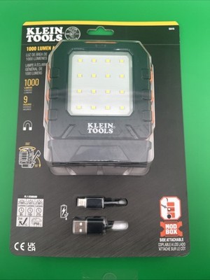  NEW  Klein Tools 1000 Lumen Light-9hr Battery Life-Magnetic Stand-#56416