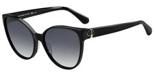 Kate Spade Primrose Women's Black Round Oversized Cat-Eye Sunglasses GS-0807-9O