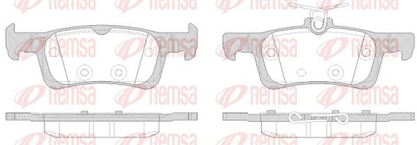 Bremsbelagsatz Scheibenbremse Remsa 1563.00 FüR Peugeot 308 2 SW THP 110 130 Vti-image