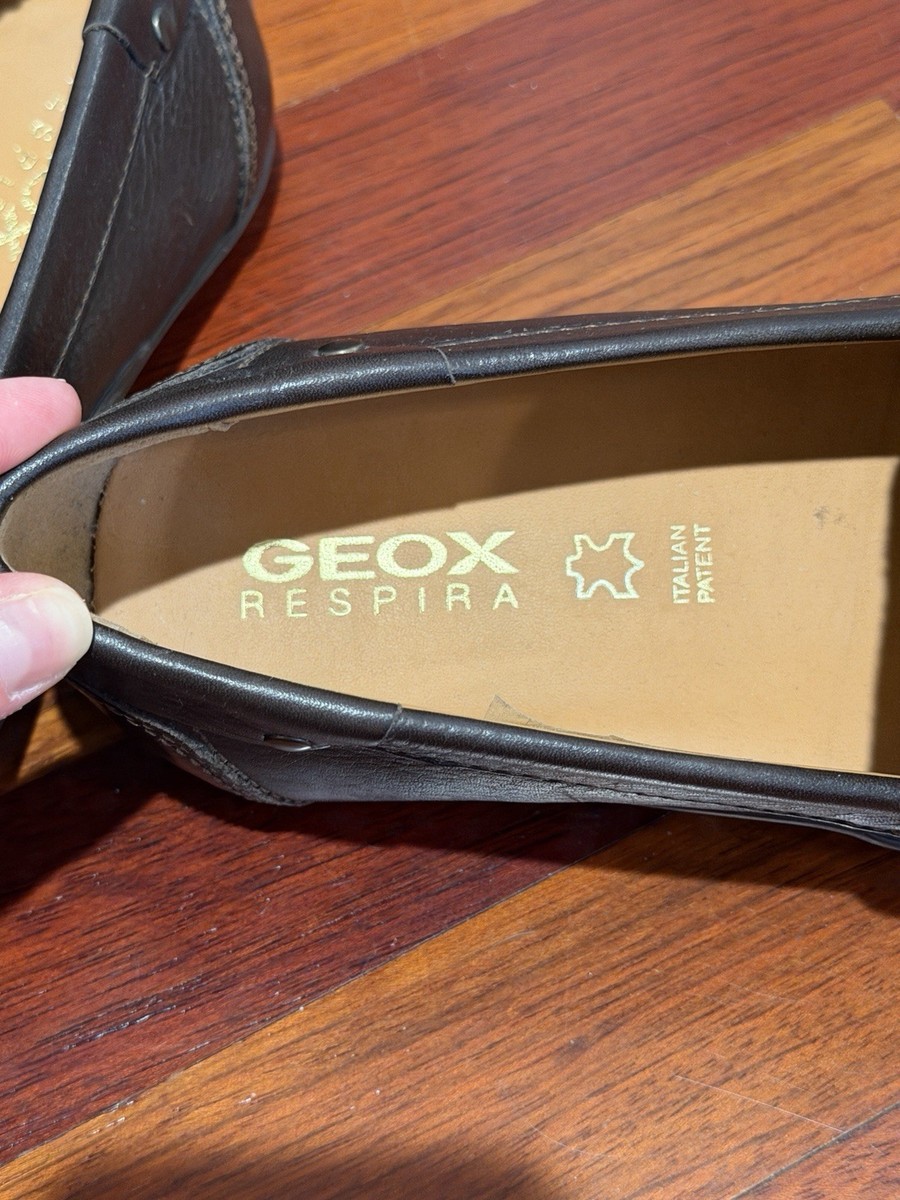 GEOX Espira Brown Leather Loafers  - Men\'s Size 7 Shoes Geox Respira Brown Leather Loafer Shoe Men main image 4