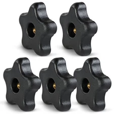 DCT® Star Knobs 5/16”-18 Clamping Knob Threaded Knobs – T Knob Jig Knobs 5-Pack