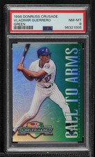 1998 Donruss Crusade Call to Arms Green 33/250 Vladimir Guerrero PSA 8 HOF zu8