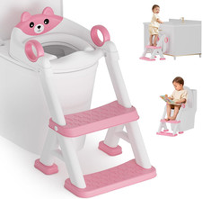 Potty Training Seat, Toddler Toilet Seat with Steps, 2 in 1 Toddler Potty Tra...