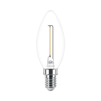 Philips LED Filament B35 Kerze 1,4W = 15W E14 klar 136lm Lampe warmweiß 2700K