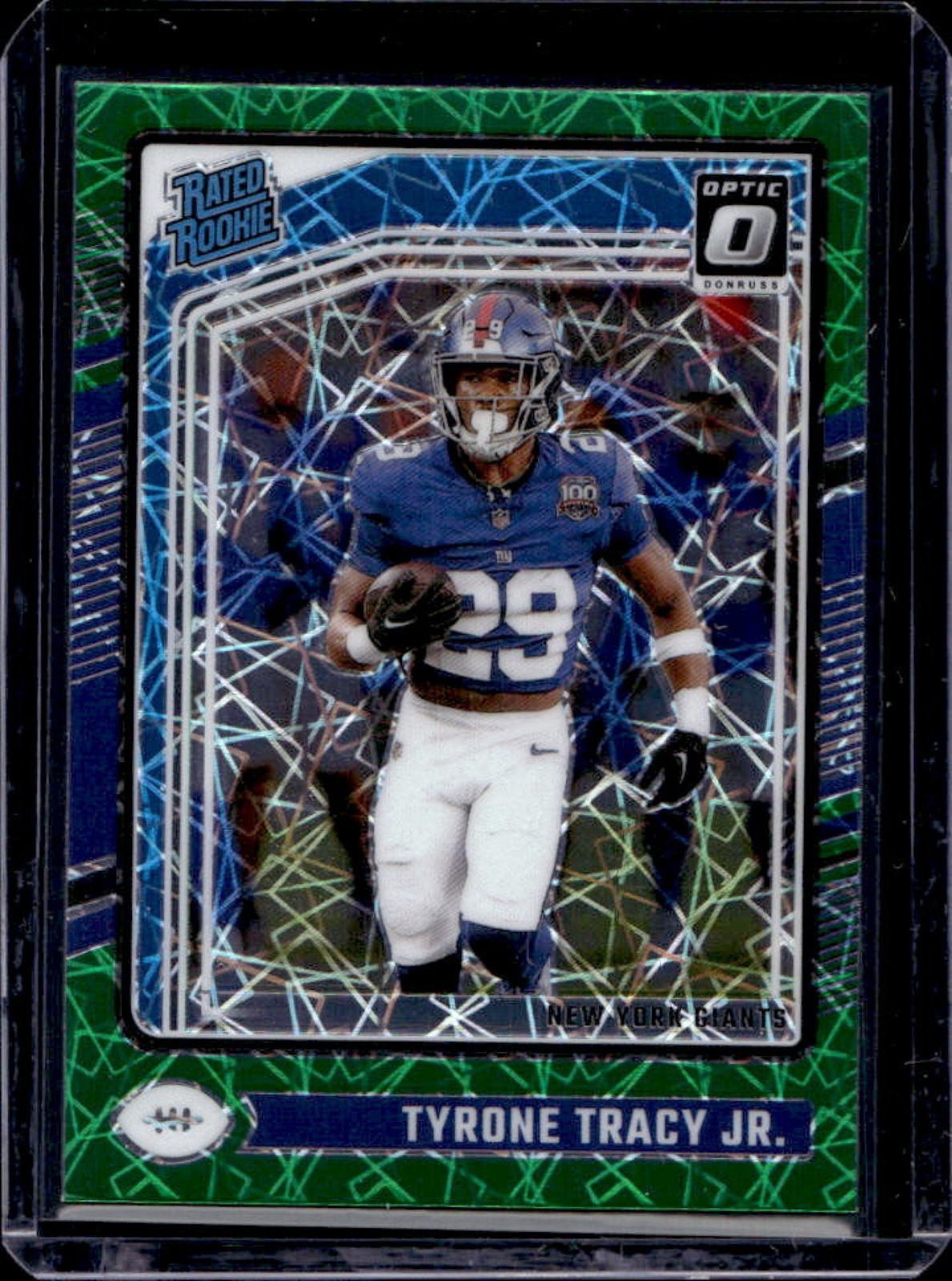 2024 Donruss Optic Tyrone Tracy Jr. Green Velocity Rated Rookie #259 Giants