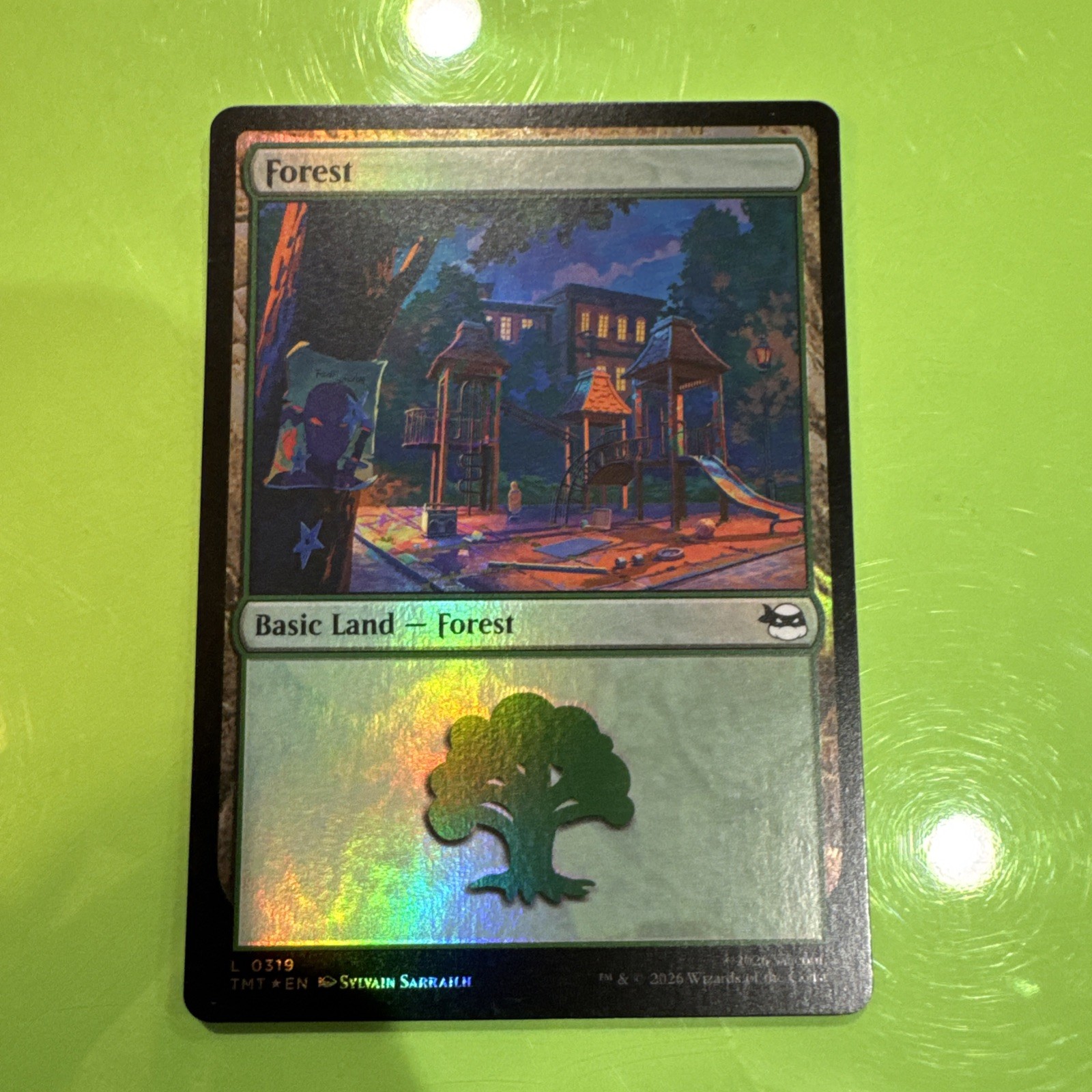 Mtg: Teenage Mutant Ninaj Turtles (TMT) Forest L0319 *foil