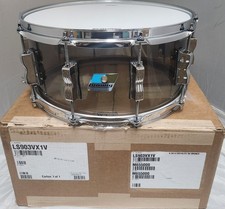 Ludwig Vistalite Bronze 6.5x14" Zep Bonham Bowtie Lug Snare Drum Acrylic Dealer