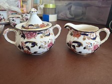 Masons Ironstone Blue Mandalay Lidded Sugar Bowl And Milk Jug