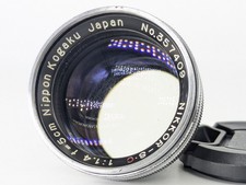 Video N MINT Nippon Kogaku Nikkor S.C 5cm F1.4 50mm S mount JAPAN1 1 day ship