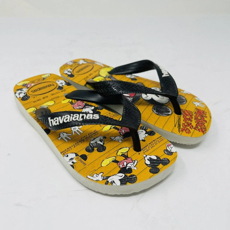 Havaianas Toddlers Sz 11/12C Mickey Mouse Flip Flops Beach Vacation  - Image 2 of 4
