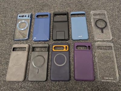 Google Pixel 8 Pro Cases, Lot Of 10 Magsafe Mous, Case Mate, Speck, Caseology