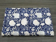 Indian Multi Floral Cotton Dressmaking Sewing Hand Block Cotton Fabric 5 Yards