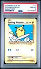 2016 POKEMON XY EVOLUTIONS #111 SURFING PIKACHU PSA 8