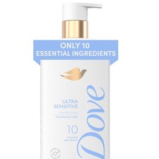 Dove Ultra Sensitive Serum Body Wash Fragrance Free Gentle Cleanser 18.5 oz