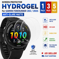 Garmin Forerunner 265 265S Anti-Glare Matte Screen Protector Hydrogel 1 3 5 Pack