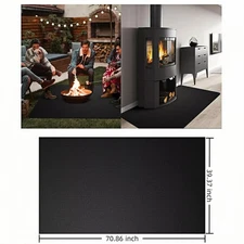 70X40 inches Under Grill Mats for Outdoor Easy to Clean Reusable for Deck