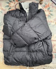 Quechua Decathlon Black Coat Jacket Size 38 Hoodie Padded Lined