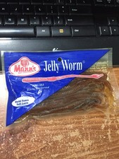 DISC. VINTAGE MANN'S 6" JELLY WORMS (20CT) PUMP/SEED CHART TAIL NIP USA MADE