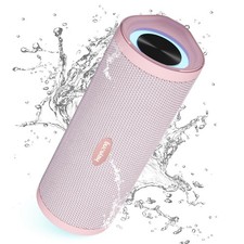 Pink Portable Wireless Bluetooth Shower Speaker IPX7 Floating 5000mAh TF Card