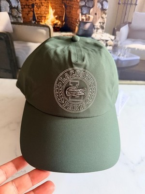 Lacoste Adjustable Water-Repellent Cap Unisex Khaki Green   HCF