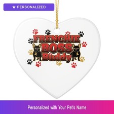 Custom French Bulldog Frenchie Pet Lover Ornament Personalized Easter Gift