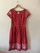 Munchner Wila Red Christmas Dirndl Size 40