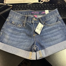 NWT The Children's Place Girl's Jean Short Size 6X-7