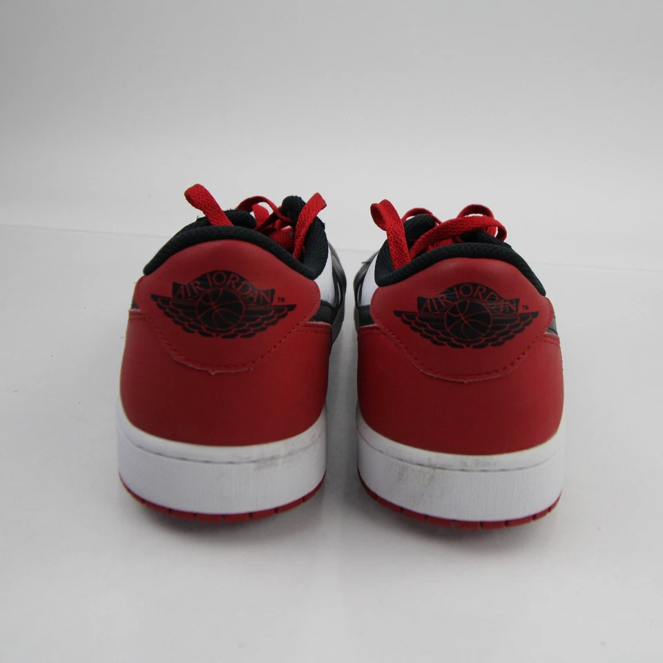 Air Jordan Basketball Shoe Men's White/Dark Red Used - Image 2 of 4