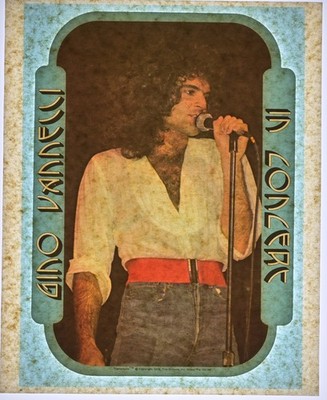 Original VINTAGE 1970s Heat Transfer | Gino Vannelli (In Concert)