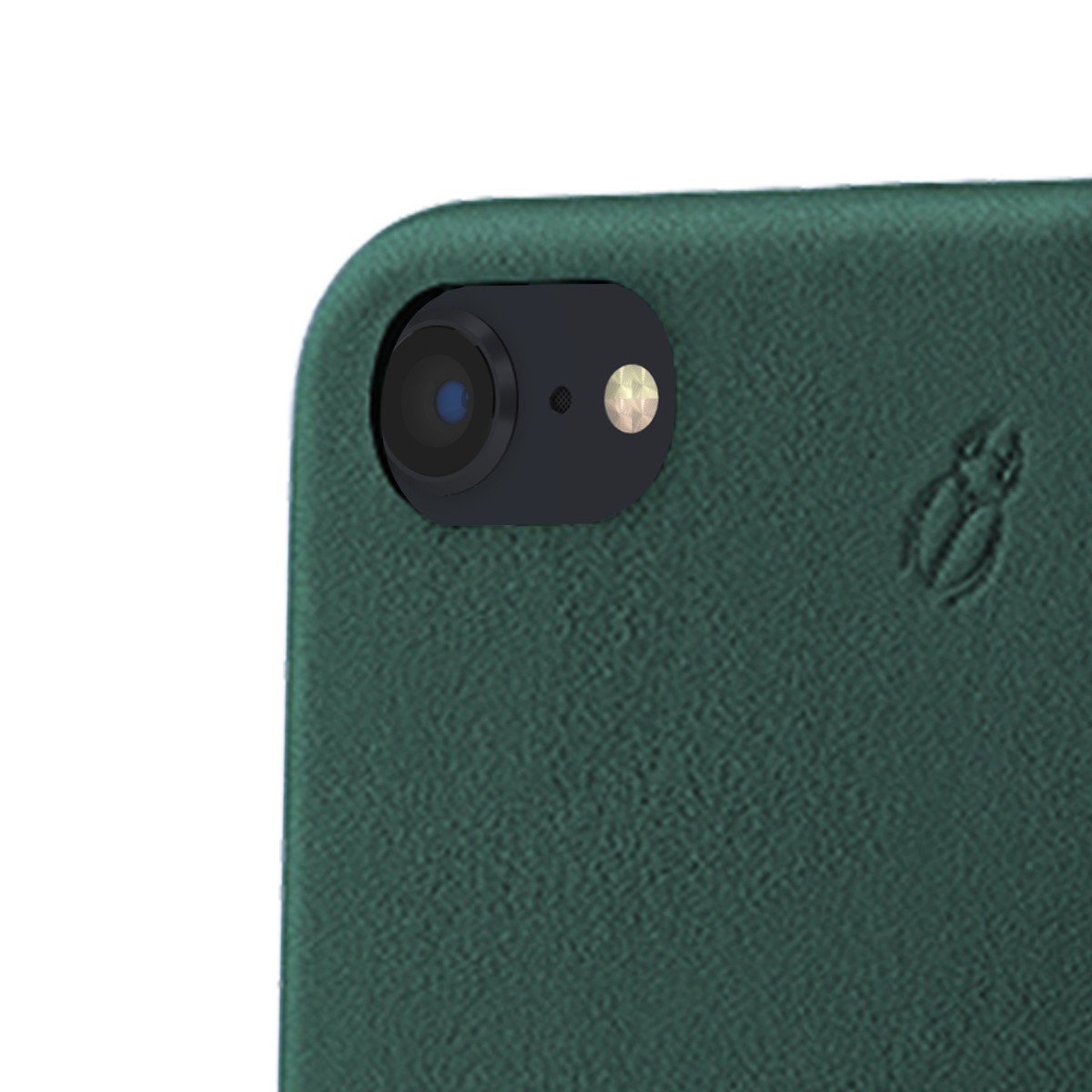 Coque en cuir pour iPhone 6/7/8/SE/SE22 BEETLECASE Vert - 4